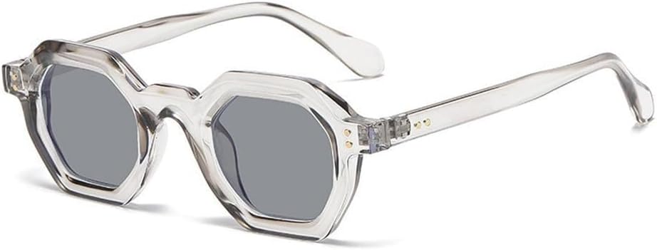 Модные солнцезащитные очки Polygon Small Square для женщин, ретро с заклепками, мужские солнцезащитные очки UV400, трендовые солнцезащитные очки для активного отдыха и спорта LXLHWN, Grey Grey
Модные солнцезащитные очки Polygon Small Square для женщин, ретро с заклепками, мужские солнцезащитные очки UV400, трендовые солнцезащитные очки для активного отдыха и спорта LXLHWN, Grey Grey