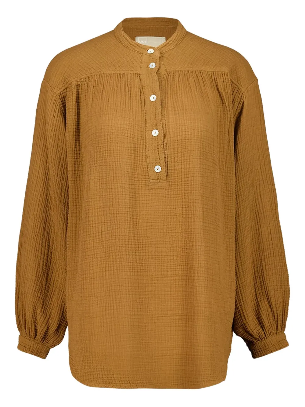 Блузка с длинными рукавами на пуговицах 120% Lino, коричневый
Блузка с длинными рукавами на пуговицах 120% Lino, коричневый