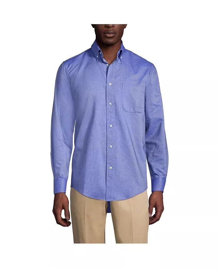 Мужская школьная форма с длинным рукавом, однотонная оксфордская классическая рубашка Lands' End, синий
Мужская школьная форма с длинным рукавом, однотонная оксфордская классическая рубашка Lands' End, синий