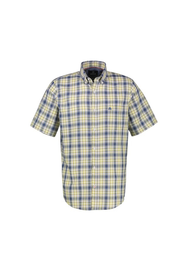 Рубашка в клетку с короткими рукавами Lerros, синий
Рубашка в клетку с короткими рукавами Lerros, синий