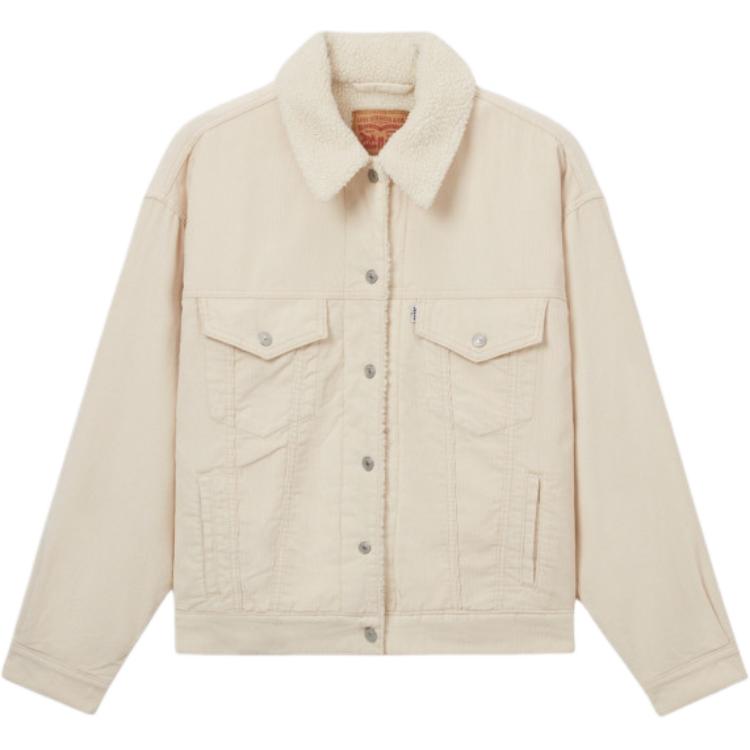 Левис Бархатное пальто Женское Экрю Левис 
Левис Бархатное пальто Женское Экрю Левис