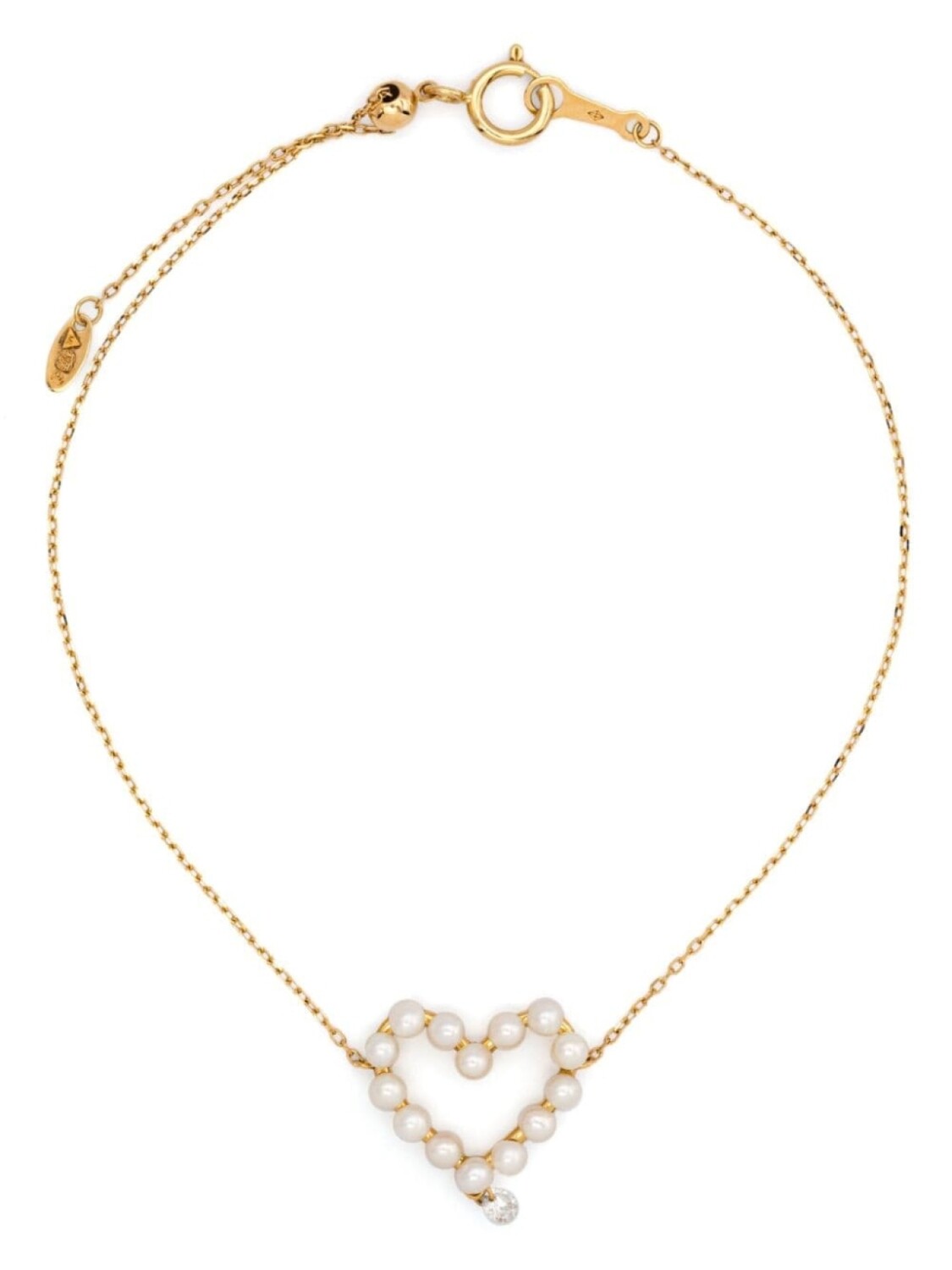 Браслет Афродита из 18-каратного желтого золота с бриллиантами и жемчугом Persée, золотой
Браслет Афродита из 18-каратного желтого золота с бриллиантами и жемчугом Persée, золотой