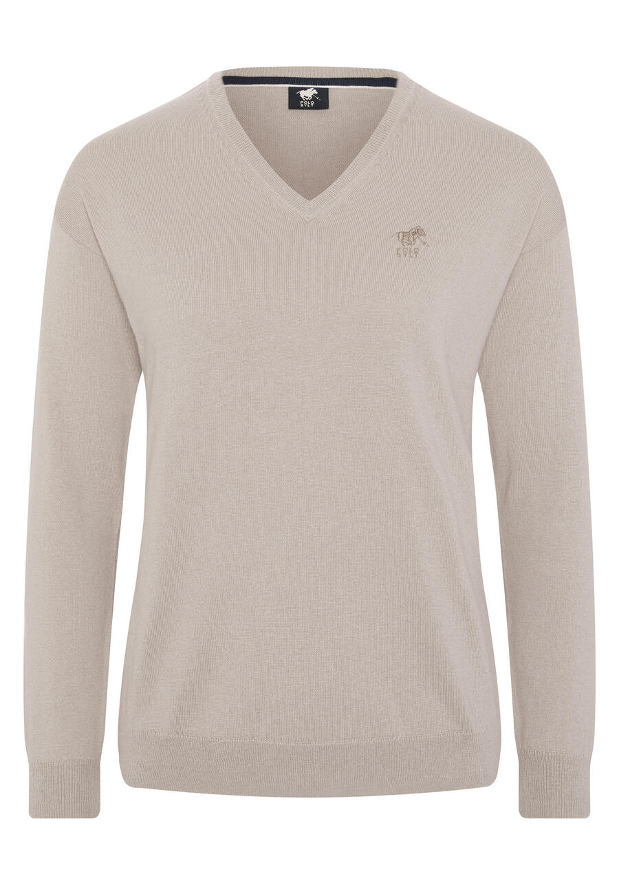POLO SYLT Свитер с V-образным вырезом и вышитой этикеткой
POLO SYLT Свитер с V-образным вырезом и вышитой этикеткой