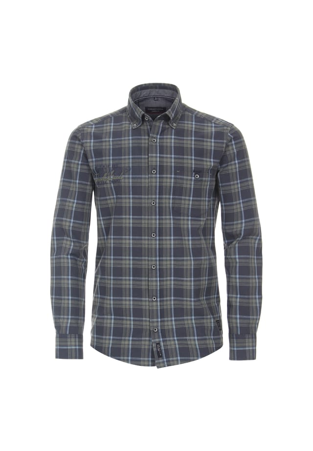 Рубашка свободного кроя в клетку Casamoda, синий
Рубашка свободного кроя в клетку Casamoda, синий