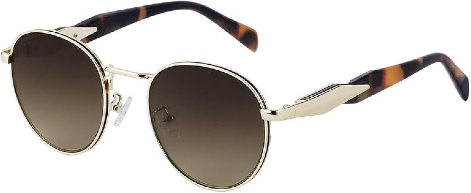 Модные круглые солнцезащитные очки в металлической оправе для женщин и мужчин, роскошные овальные очки в стиле панк, винтаж, защита от УФ-излучения UV400 TVTBBVV, C3goldbrowngray
Модные круглые солнцезащитные очки в металлической оправе для женщин и мужчин, роскошные овальные очки в стиле панк, винтаж, защита от УФ-излучения UV400 TVTBBVV, C3goldbrowngray