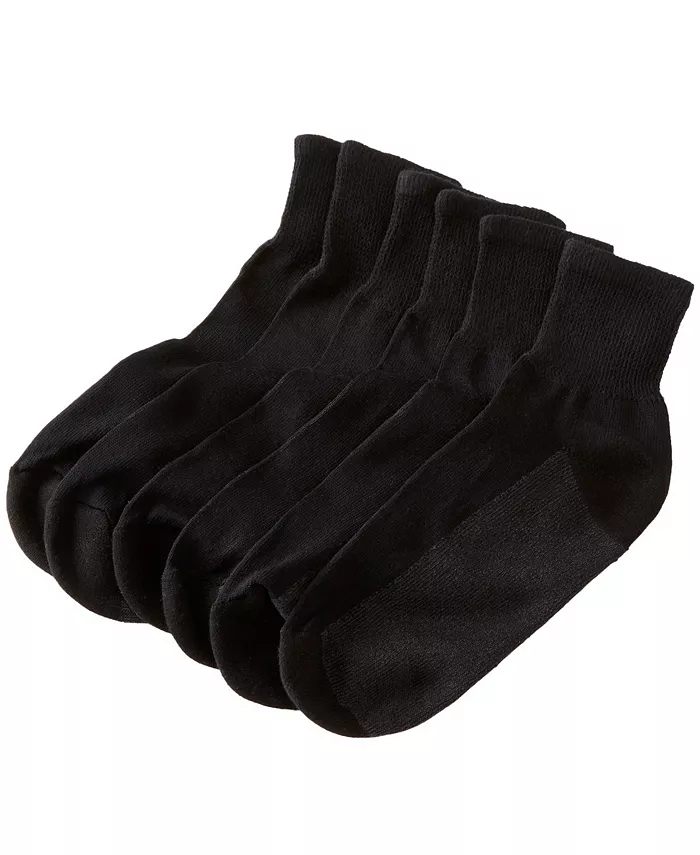 Носки Big & Tall с амортизацией, длина 1/4", комплект из 6 пар KingSize, черный
Носки Big & Tall с амортизацией, длина 1/4", комплект из 6 пар KingSize, черный