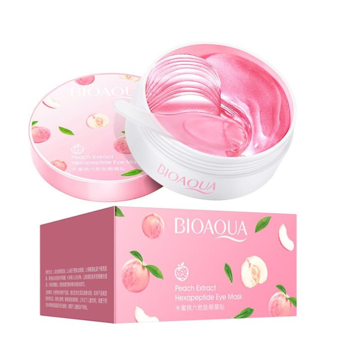 Bioaqua, Гексапептид медового персика, патчи для глаз
Bioaqua, Гексапептид медового персика, патчи для глаз