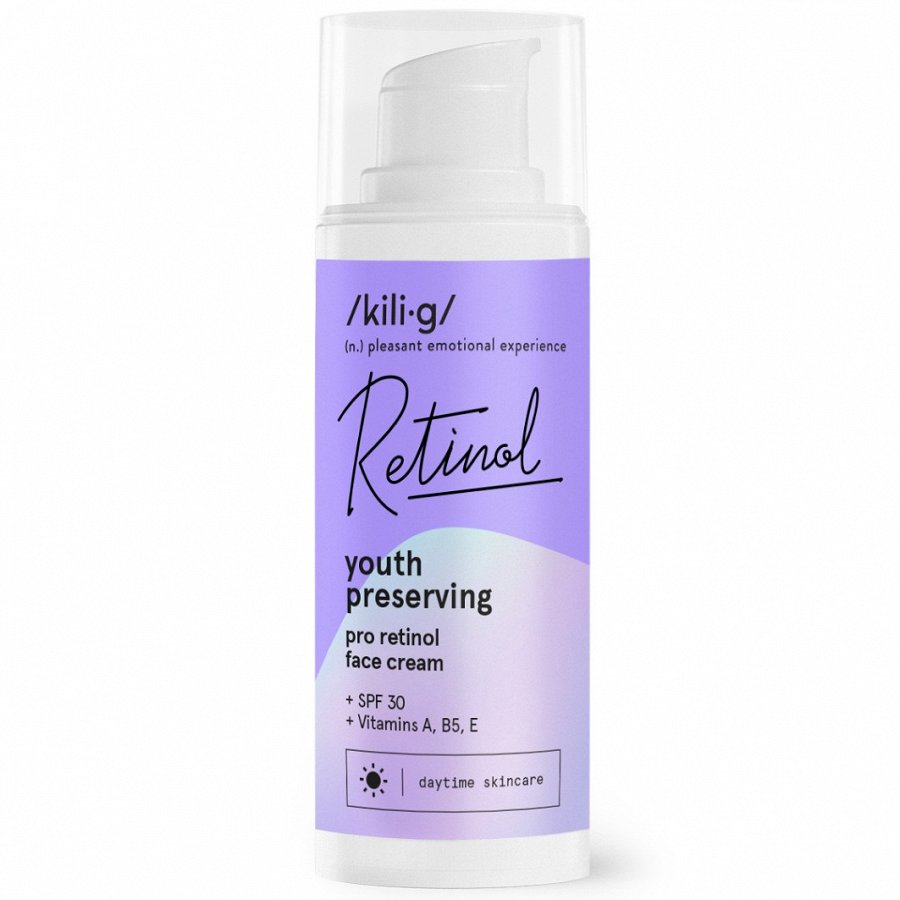 Крем для лица с проретинолом и SPF30 retinol facial cream with pro-retinol spf30 Kilig, 50 мл
Крем для лица с проретинолом и SPF30 retinol facial cream with pro-retinol spf30 Kilig, 50 мл