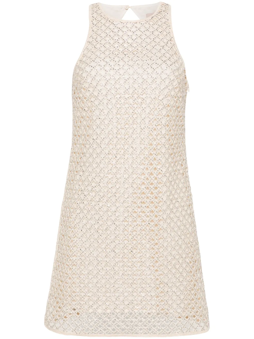 Сетчатое платье мини с бисером TWINSET, нейтральный
Сетчатое платье мини с бисером TWINSET, нейтральный