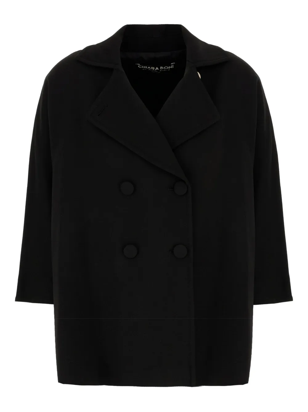 Двубортное шерстяное пальто CHIARA BONI La Petite Robe, черный
Двубортное шерстяное пальто CHIARA BONI La Petite Robe, черный