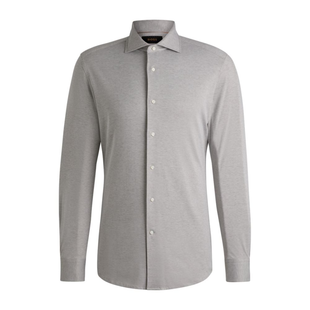 Рубашка облегающего кроя из эластичного хлопка BOSS, светло-зеленый
Рубашка облегающего кроя из эластичного хлопка BOSS, светло-зеленый