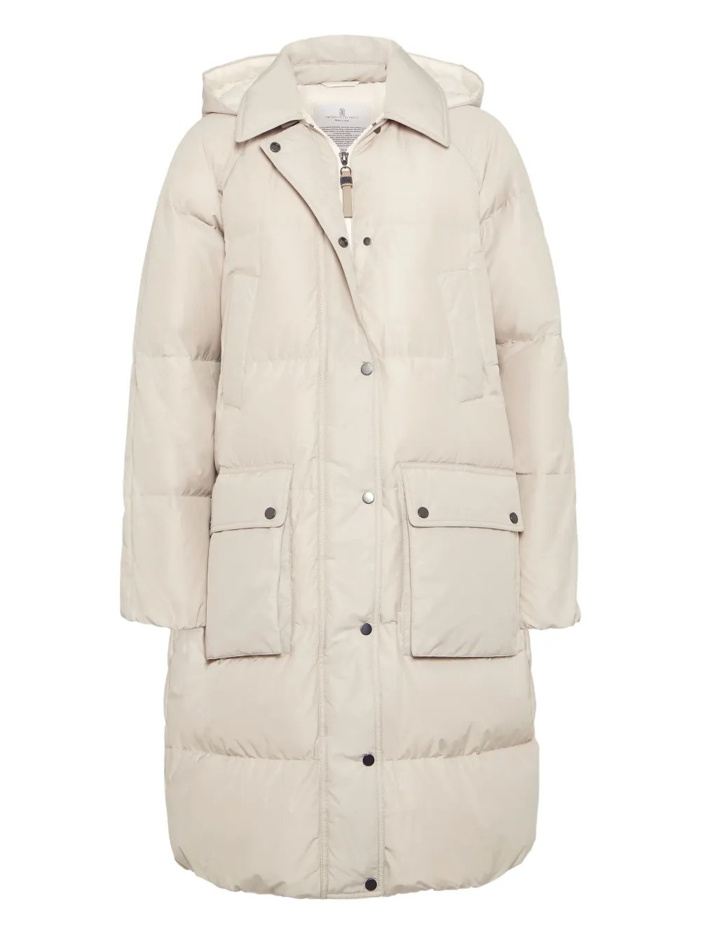 Стеганое пальто с капюшоном Brunello Cucinelli, нейтральный
Стеганое пальто с капюшоном Brunello Cucinelli, нейтральный