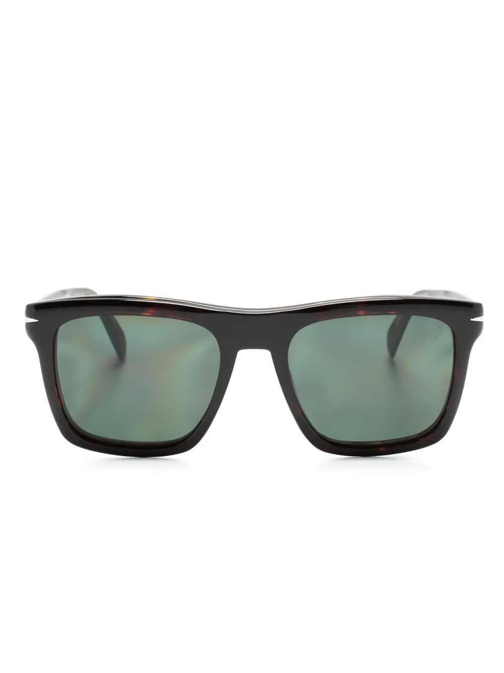 Солнцезащитные очки в квадратной оправе черепаховой расцветки Eyewear by David Beckham, коричневый 
Солнцезащитные очки в квадратной оправе черепаховой расцветки Eyewear by David Beckham, коричневый