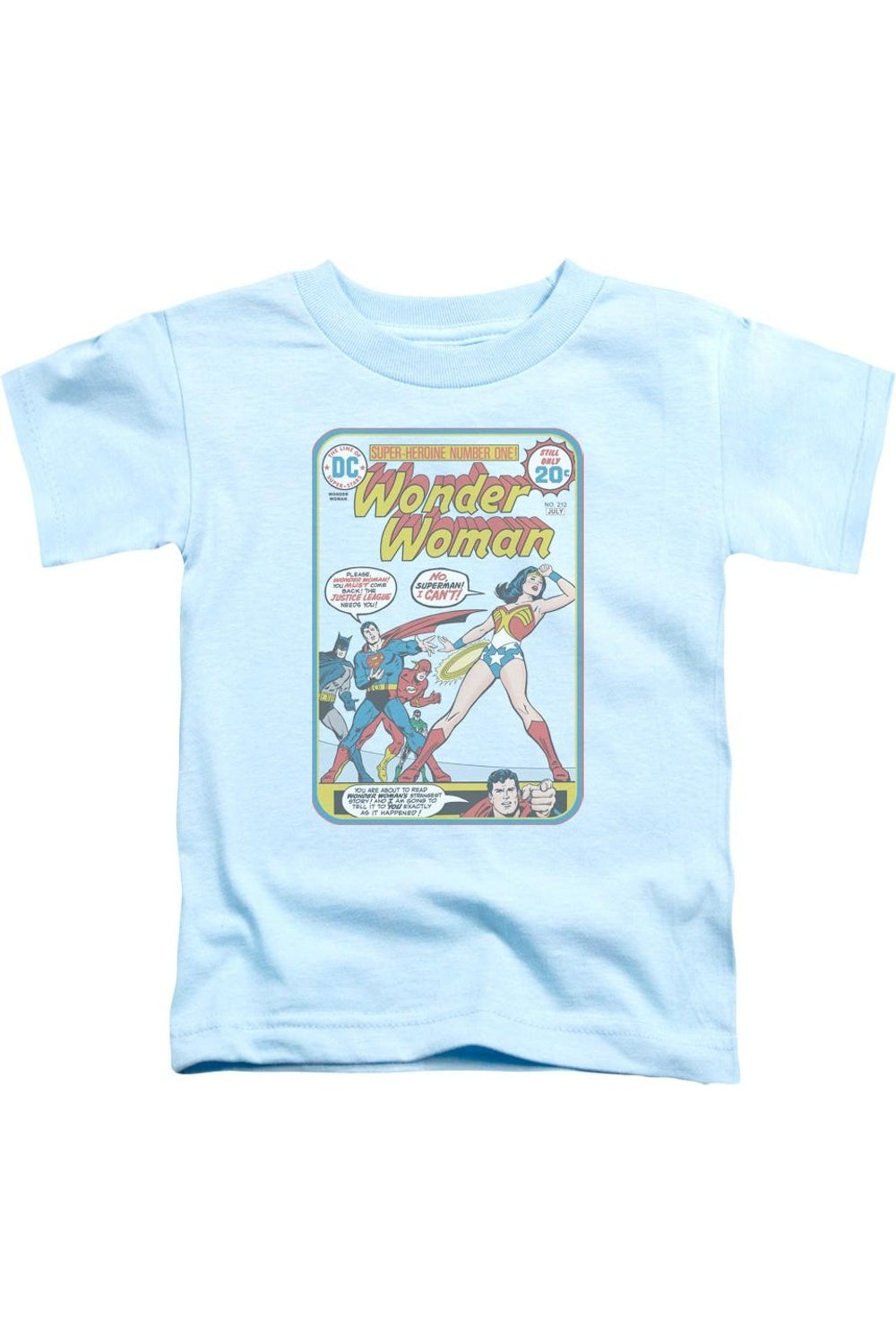 Футболка с коротким рукавом для малышей с обложки Justice League of America Wonder Woman #212 Gildan, светло-голубой
Футболка с коротким рукавом для малышей с обложки Justice League of America Wonder Woman #212 Gildan, светло-голубой