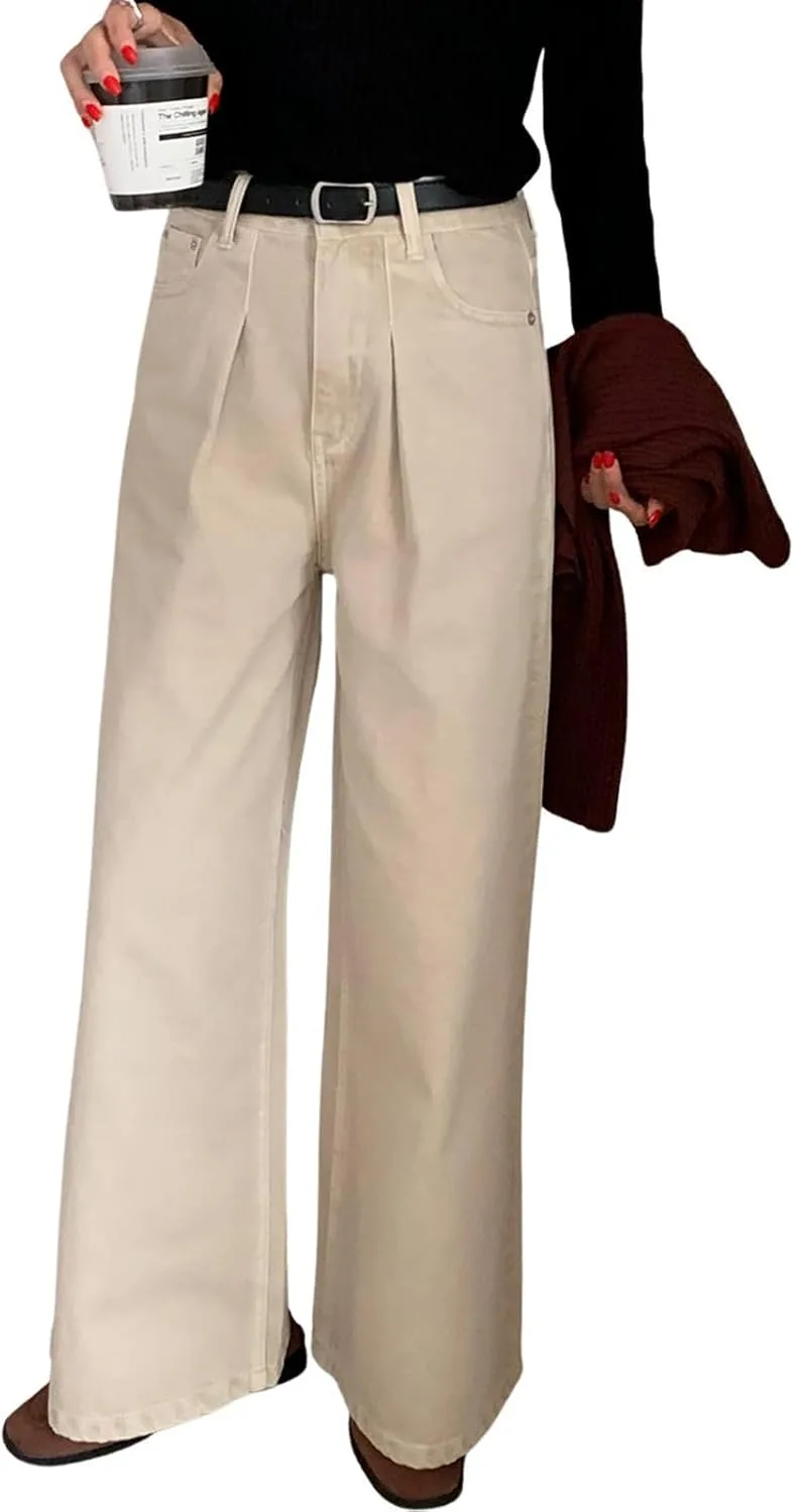 Женские джинсы utcoco с высокой талией и широкими штанинами
Женские джинсы utcoco с высокой талией и широкими штанинами