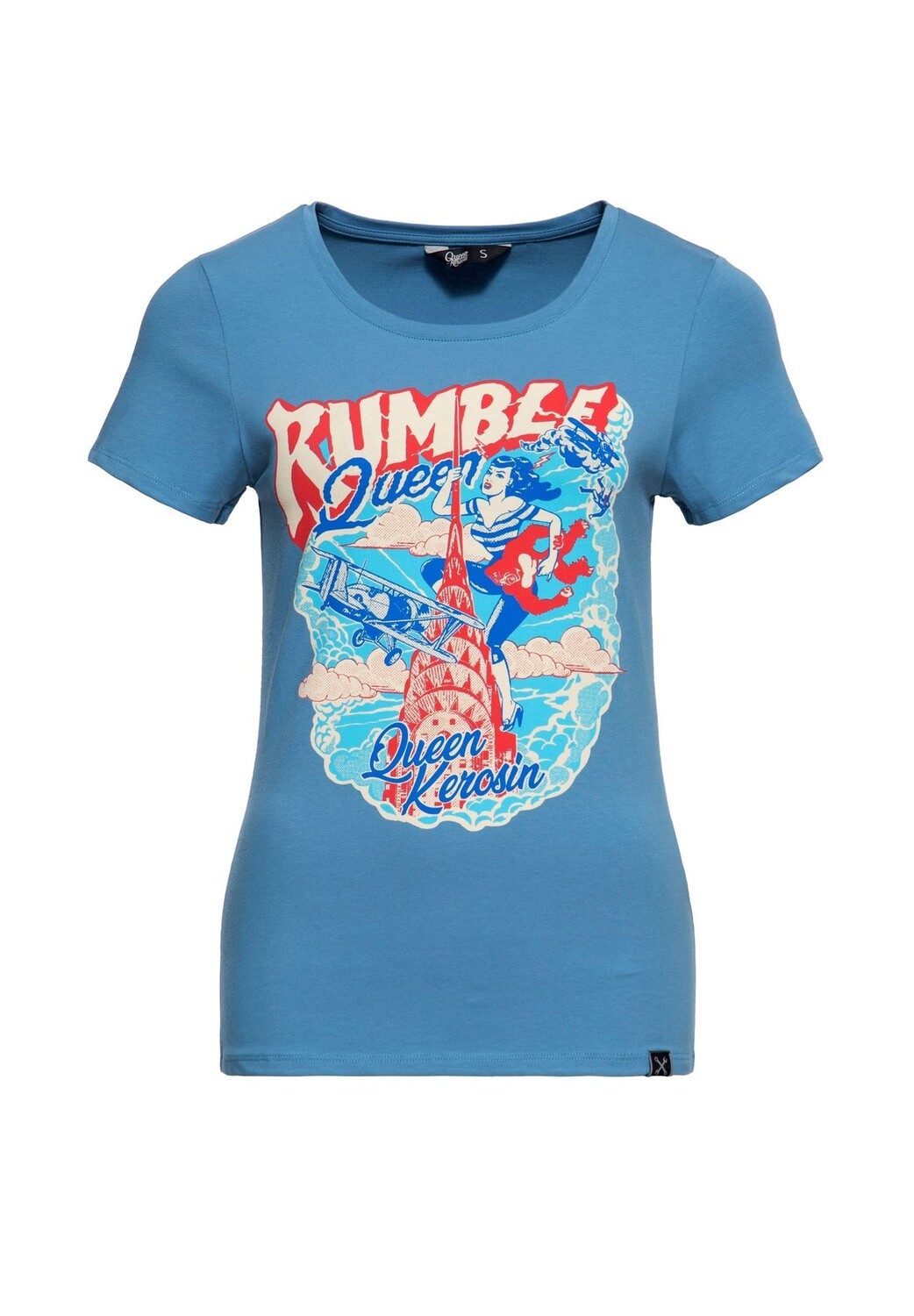 Футболка с комиксами Rumble Queen Queen Kerosin, синий
Футболка с комиксами Rumble Queen Queen Kerosin, синий