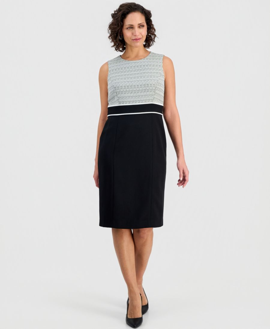 Женское платье-футляр без рукавов с поясом Kasper, Loden Dusk Multi
Женское платье-футляр без рукавов с поясом Kasper, Loden Dusk Multi