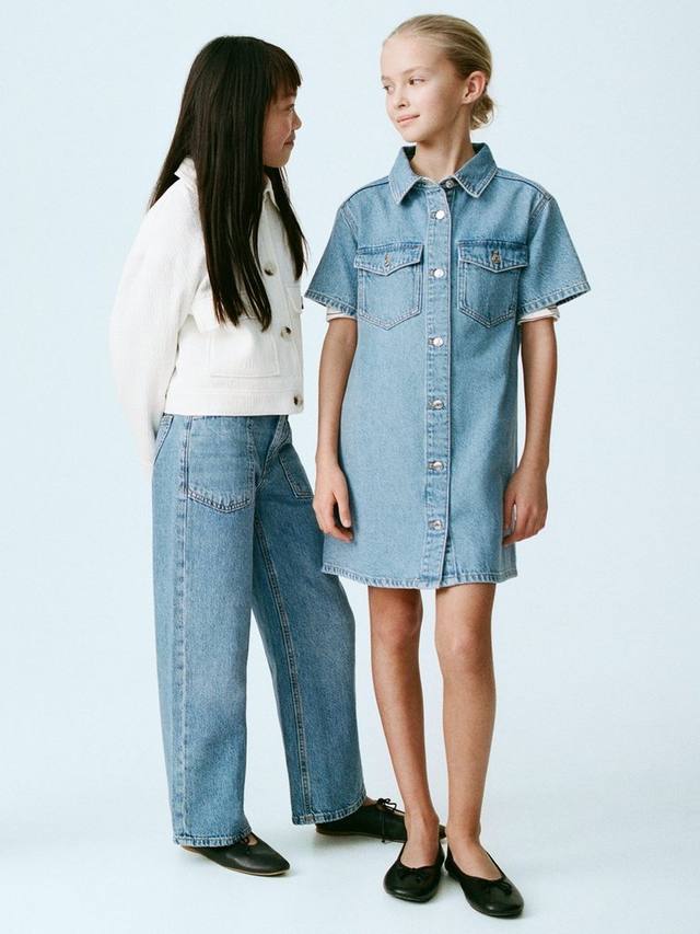 Детское платье-рубашка Andrea Denim с короткими рукавами Mango, Open Blue
Детское платье-рубашка Andrea Denim с короткими рукавами Mango, Open Blue