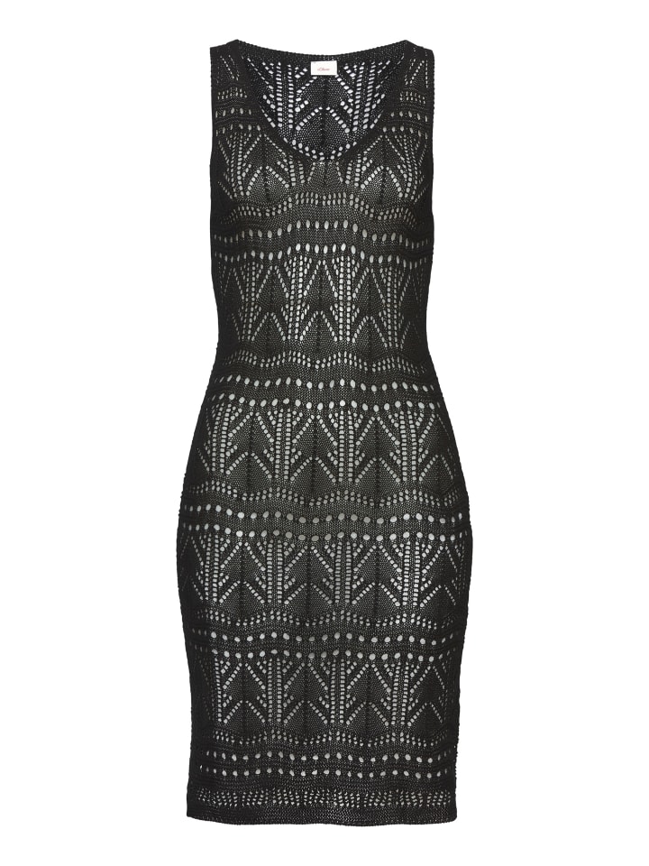 Платье до колена s.Oliver, черный
Платье до колена s.Oliver, черный