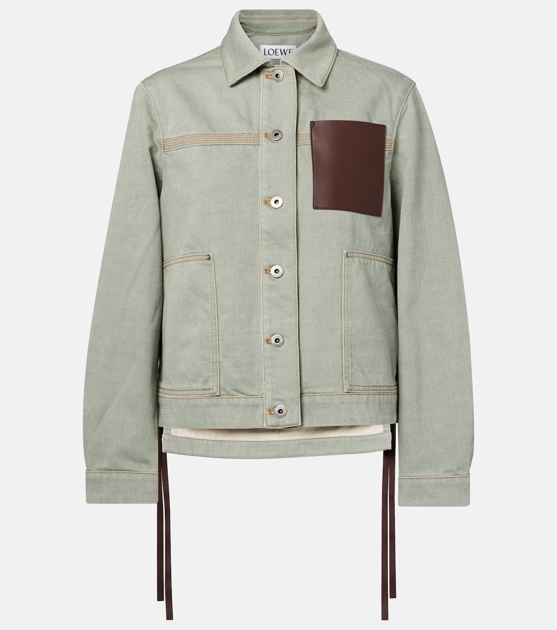 Джинсовая куртка Loewe, Khaki Green 
Джинсовая куртка Loewe, Khaki Green