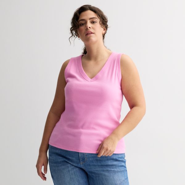 Женская плюс сайз майка с v-образным вырезом и резинкой Sonoma Goods For Life, цвет pink sandal
Женская плюс сайз майка с v-образным вырезом и резинкой Sonoma Goods For Life, цвет pink sandal