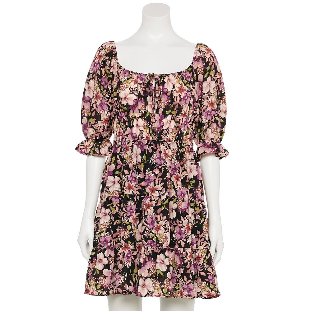 Детское платье с плиссированной юбкой Liberty Love с цветочным принтом, цвет Black Floral
Детское платье с плиссированной юбкой Liberty Love с цветочным принтом, цвет Black Floral