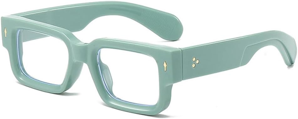 Квадратные солнцезащитные очки для мужчин с заклепками, прозрачные линзы с голубым градиентом, защита от УФ-излучения UV400, женские солнцезащитные очки в стиле панк DSVIGF, Green Clear
Квадратные солнцезащитные очки для мужчин с заклепками, прозрачные линзы с голубым градиентом, защита от УФ-излучения UV400, женские солнцезащитные очки в стиле панк DSVIGF, Green Clear