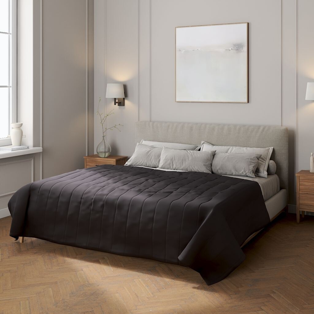 Покрывало с полосатой стежкой Dekoria, серый
Покрывало с полосатой стежкой Dekoria, серый