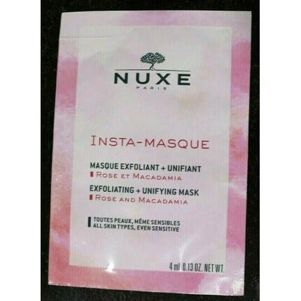 Nuxe Paris Insta-Masque Отшелушивающая и объединяющая маска для женщин 4 мл
Nuxe Paris Insta-Masque Отшелушивающая и объединяющая маска для женщин 4 мл
