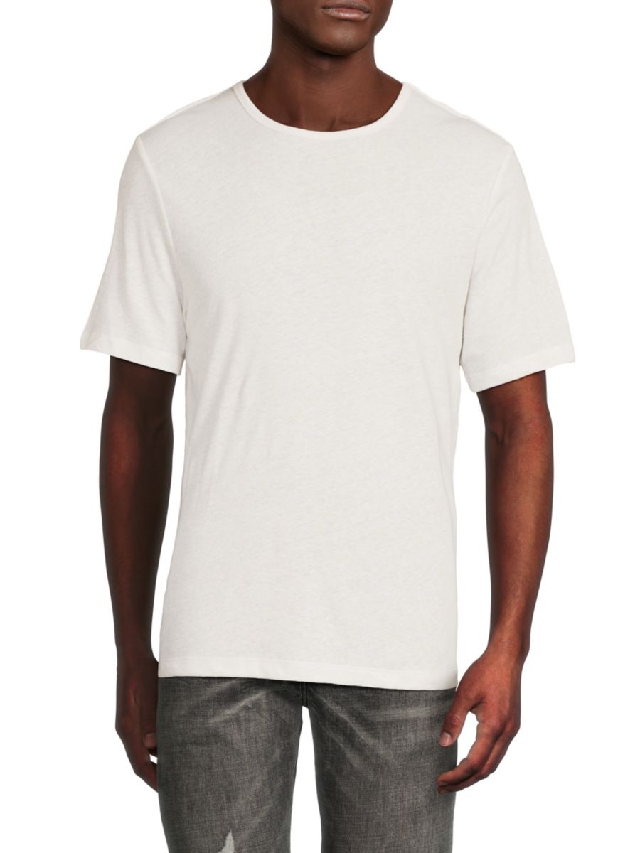 Футболка с круглым вырезом из льняной ткани Saks Fifth Avenue, белый
Футболка с круглым вырезом из льняной ткани Saks Fifth Avenue, белый