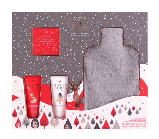 Роскошное купание, поджаренное пралине и сладкая ваниль, подарочный набор уходовой косметики, 4 шт., Luxury Bathing
Роскошное купание, поджаренное пралине и сладкая ваниль, подарочный набор уходовой косметики, 4 шт., Luxury Bathing