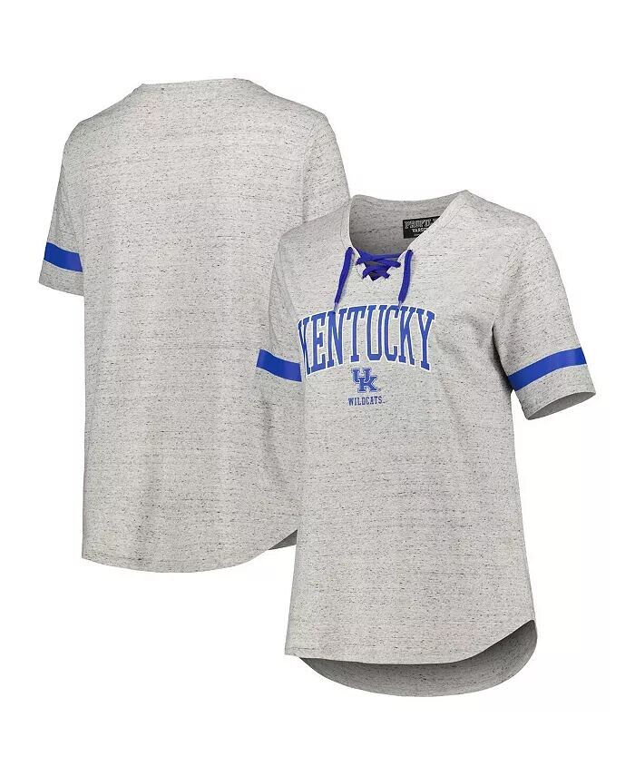 Женская футболка серого цвета Kentucky Wildcats на шнуровке больших размеров для женщин Profile
Женская футболка серого цвета Kentucky Wildcats на шнуровке больших размеров для женщин Profile