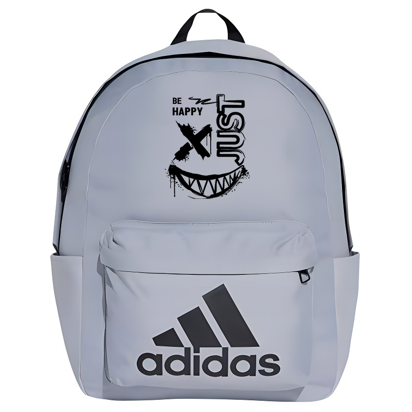 Adidas Тканевый рюкзак унисекс серый и черный, Evil Smiley Face
Adidas Тканевый рюкзак унисекс серый и черный, Evil Smiley Face