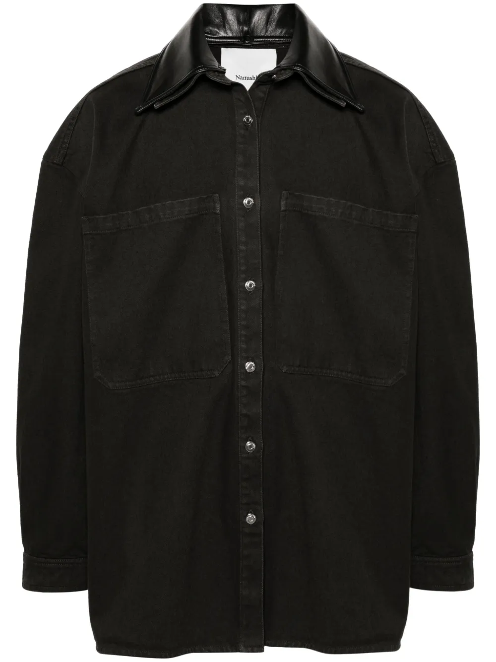 Джинсовая куртка со съемным воротником Nanushka, серый
Джинсовая куртка со съемным воротником Nanushka, серый