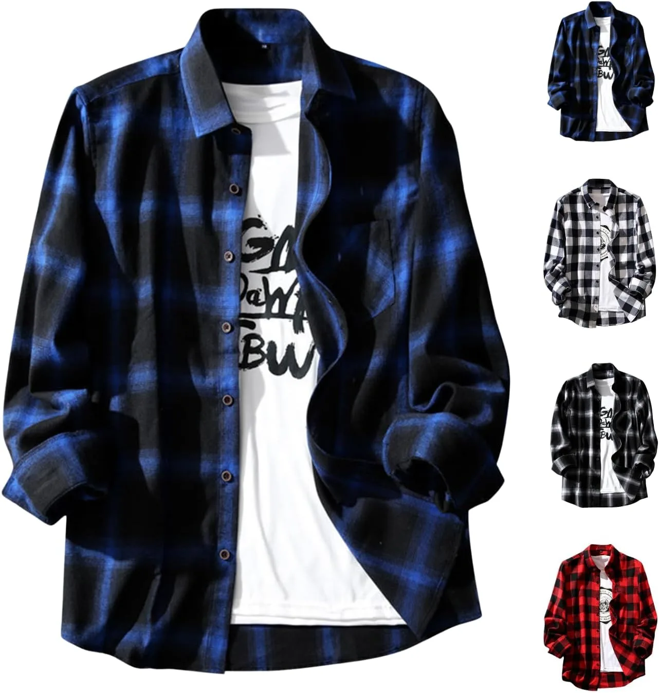 Мужская фланелевая рубашка в клетку Relax Fit с длинным рукавом
Мужская фланелевая рубашка в клетку Relax Fit с длинным рукавом