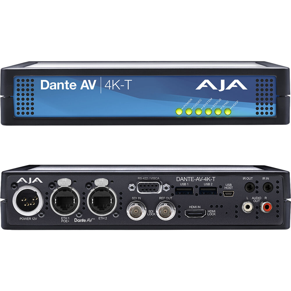 Передатчик AJA Dante AV 12G-SDI/HDMI 4K
Передатчик AJA Dante AV 12G-SDI/HDMI 4K
