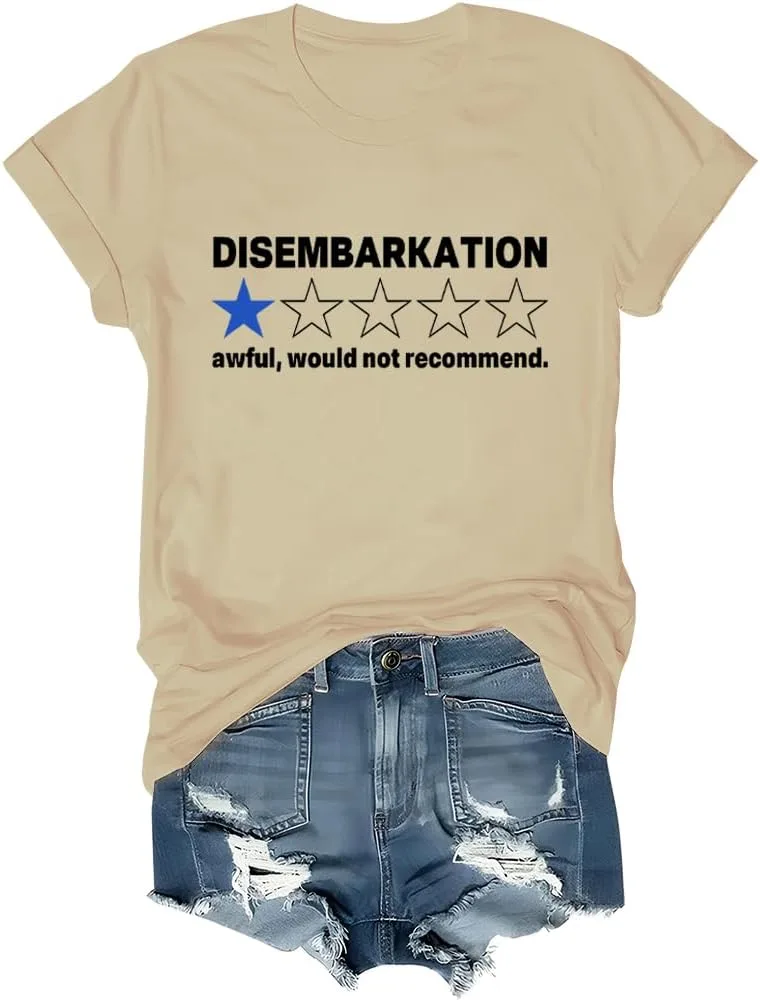 Футболка с принтом "Disembarkation Awful Would Not Recommend" Finebuy
Футболка с принтом "Disembarkation Awful Would Not Recommend" Finebuy