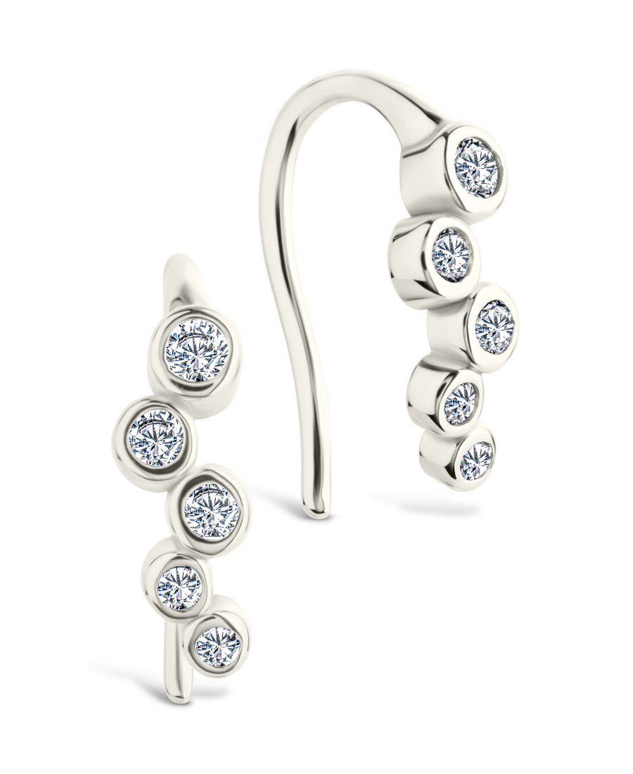 Серьги-каффы Talia из стерлингового серебра с фианитами в оправе Sterling Forever, Silver
Серьги-каффы Talia из стерлингового серебра с фианитами в оправе Sterling Forever, Silver