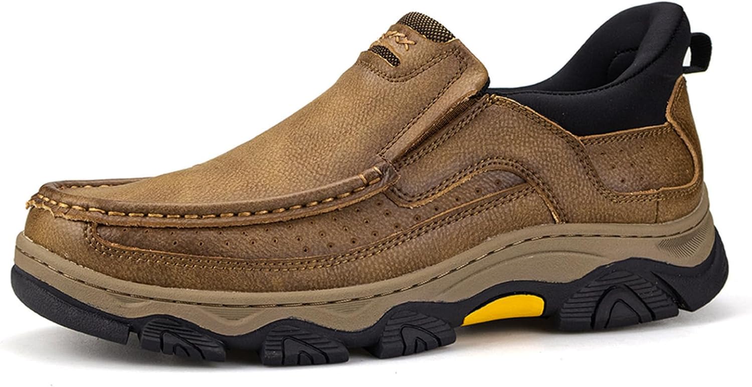 Мужские кожаные лоферы UPIShi без шнурков, удобные для ходьбы, офисные, повседневные, легкие с мягкой подошвой, хаки
Мужские кожаные лоферы UPIShi без шнурков, удобные для ходьбы, офисные, повседневные, легкие с мягкой подошвой, хаки