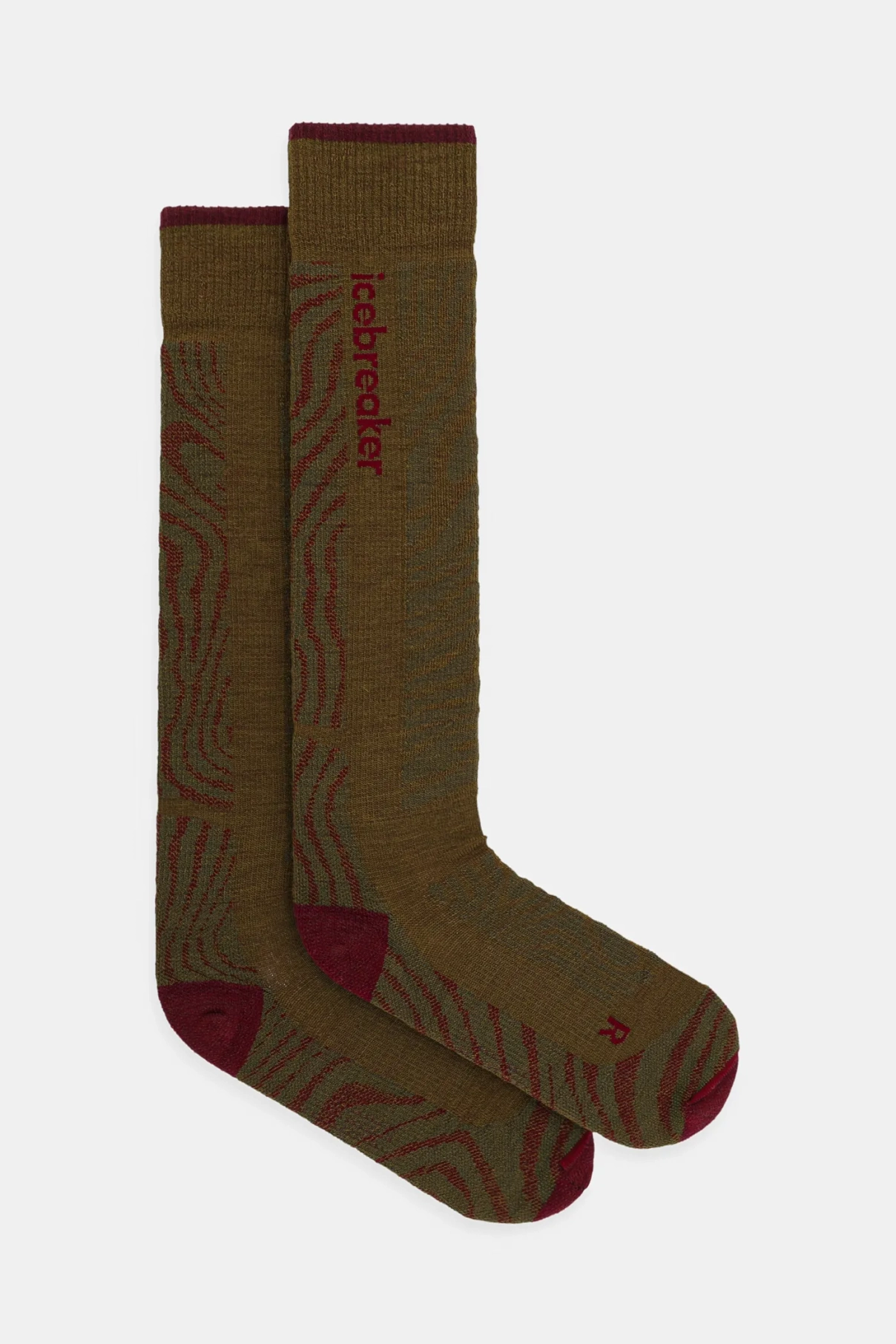 Лыжные носки Merino Ski+ Medium Icebreaker, зеленый 
Лыжные носки Merino Ski+ Medium Icebreaker, зеленый