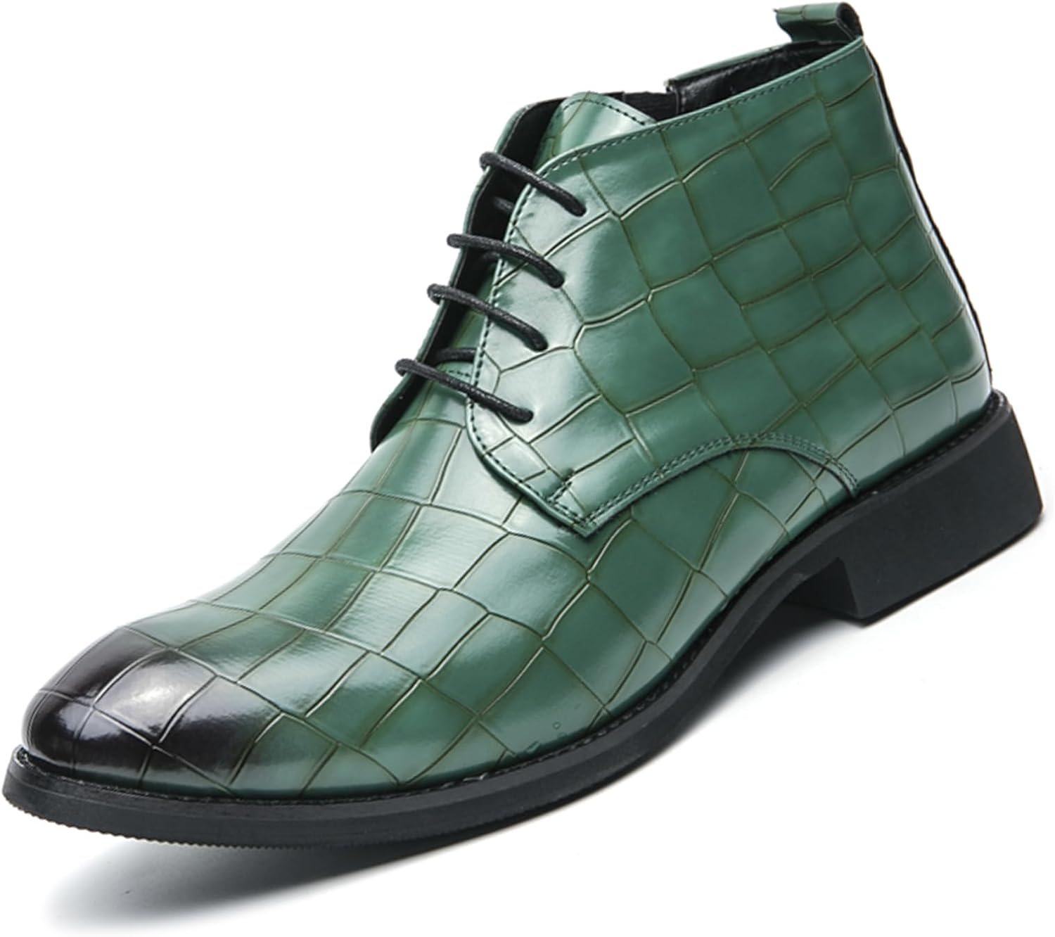 Мужские кожаные оксфорды с принтом на шнуровке, с боковой молнией, повседневные высокие ботинки Чакка, модные деловые ботинки до щиколотки Ptnoka, зеленый
Мужские кожаные оксфорды с принтом на шнуровке, с боковой молнией, повседневные высокие ботинки Чакка, модные деловые ботинки до щиколотки Ptnoka, зеленый