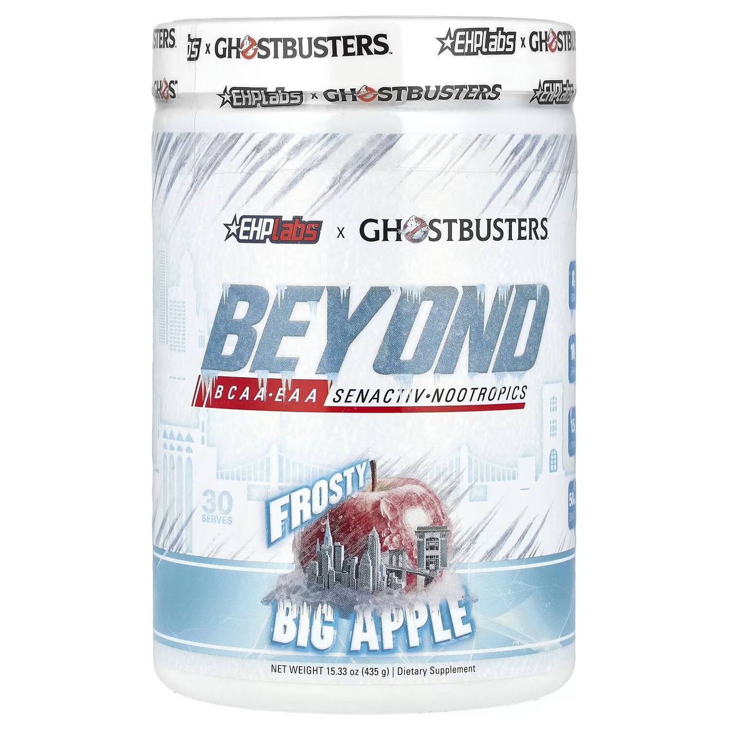 Ghostbusters, Beyond, BCAA-EAA, Frosty Big Apple, 15,33 унции (435 г) Ehplabs
Ghostbusters, Beyond, BCAA-EAA, Frosty Big Apple, 15,33 унции (435 г) Ehplabs