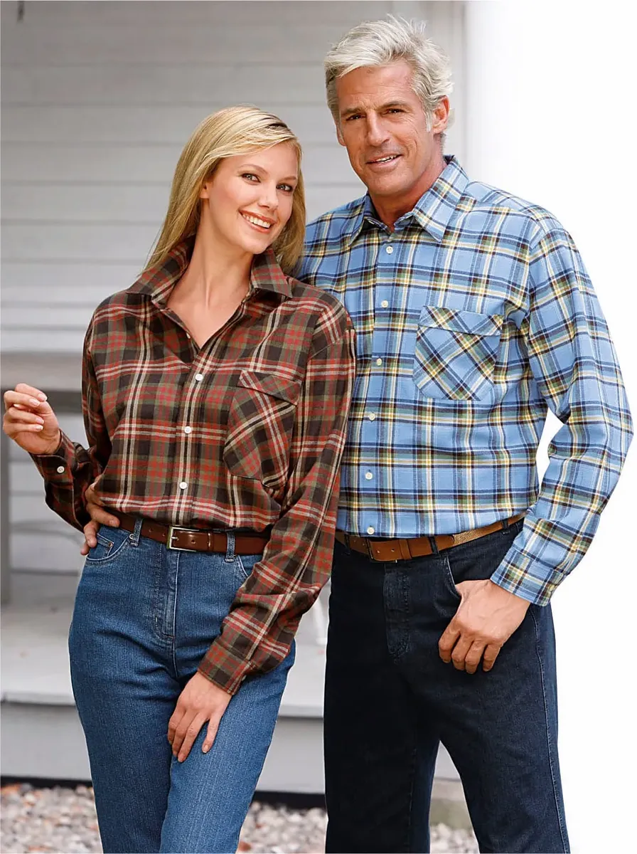 Классическая рубашка в клетку Classic, синий 
Классическая рубашка в клетку Classic, синий