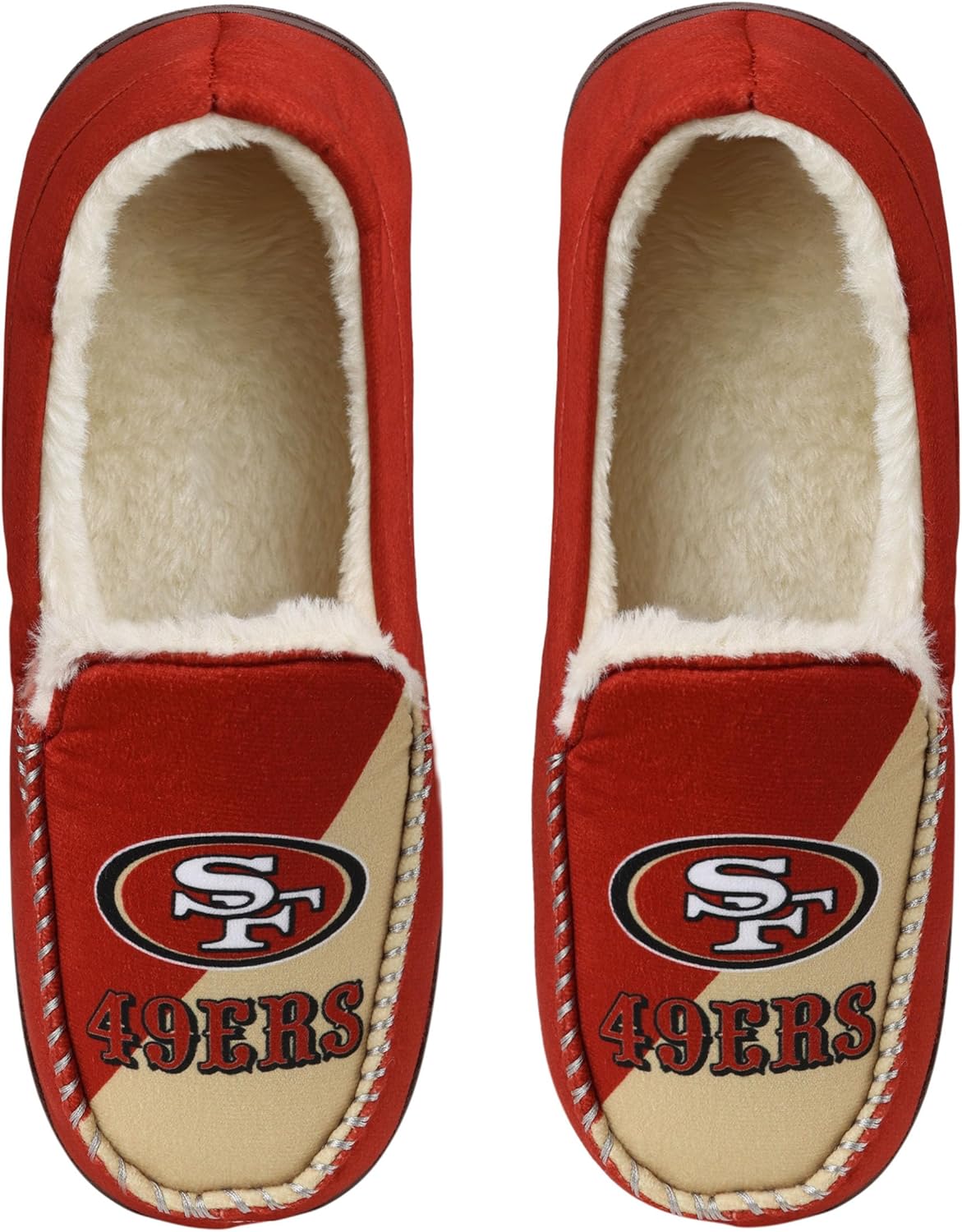 Унисекс-тапочки FOCO NFL с официальной лицензией с отделкой шэрпа и основным логотипом в стиле color block, San Francisco 49ers
Унисекс-тапочки FOCO NFL с официальной лицензией с отделкой шэрпа и основным логотипом в стиле color block, San Francisco 49ers