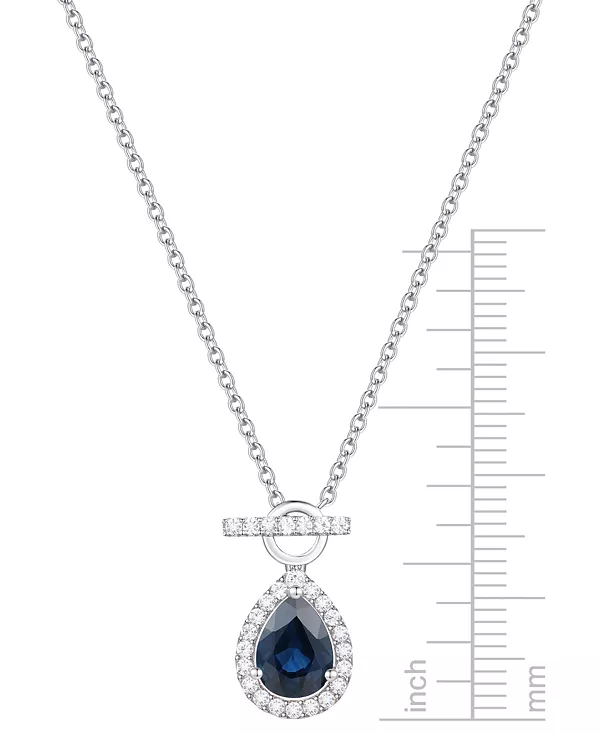 Ожерелье с подвеской в виде грушевидной подвески с изумрудом (1 карат) и бриллиантом (1/4 карата) длиной 18 дюймов из 14-каратного золота (также доступно с рубинами и сапфирами) Macy'S, sapphire
Ожерелье с подвеской в виде грушевидной подвески с изумрудом (1 карат) и бриллиантом (1/4 карата) длиной 18 дюймов из 14-каратного золота (также доступно с рубинами и сапфирами) Macy'S, sapphire