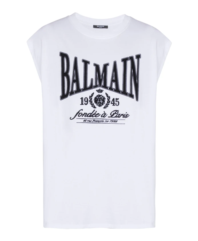 Повседневная майка с принтом Balmain, белый
Повседневная майка с принтом Balmain, белый
