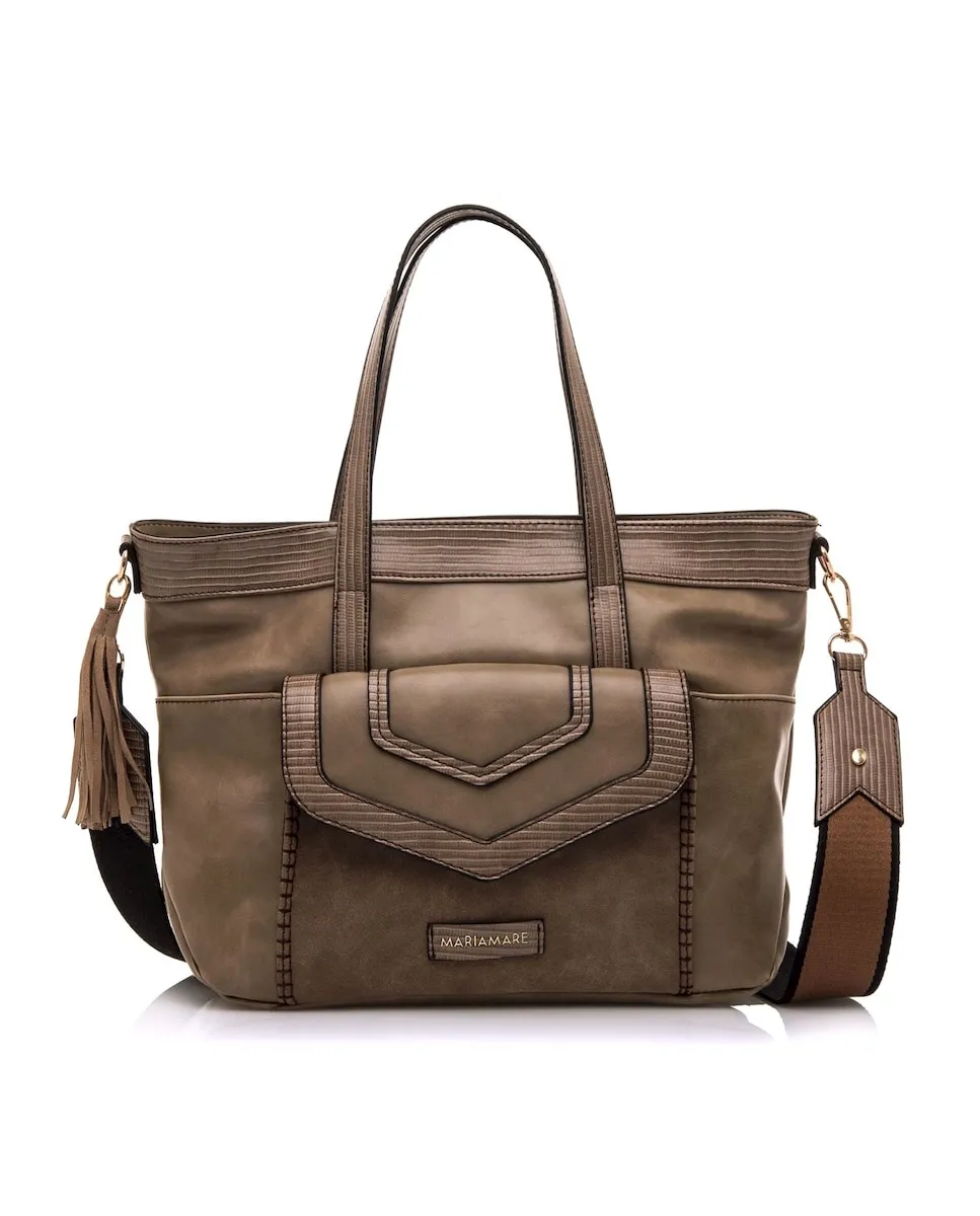 Женская сумка через плечо в стиле шоппер с передним карманом Mariamare, коричневый
Женская сумка через плечо в стиле шоппер с передним карманом Mariamare, коричневый