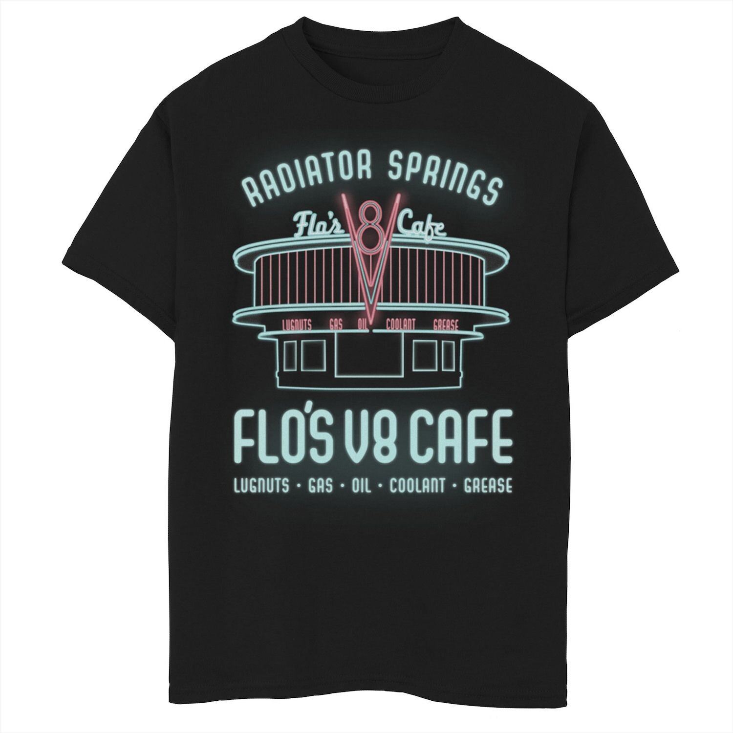 Футболка с плакатом Flo's V8 Cafe для мальчиков 8–20 лет Disney/Pixar's Cars Cafe Disney / Pixar
Футболка с плакатом Flo's V8 Cafe для мальчиков 8–20 лет Disney/Pixar's Cars Cafe Disney / Pixar