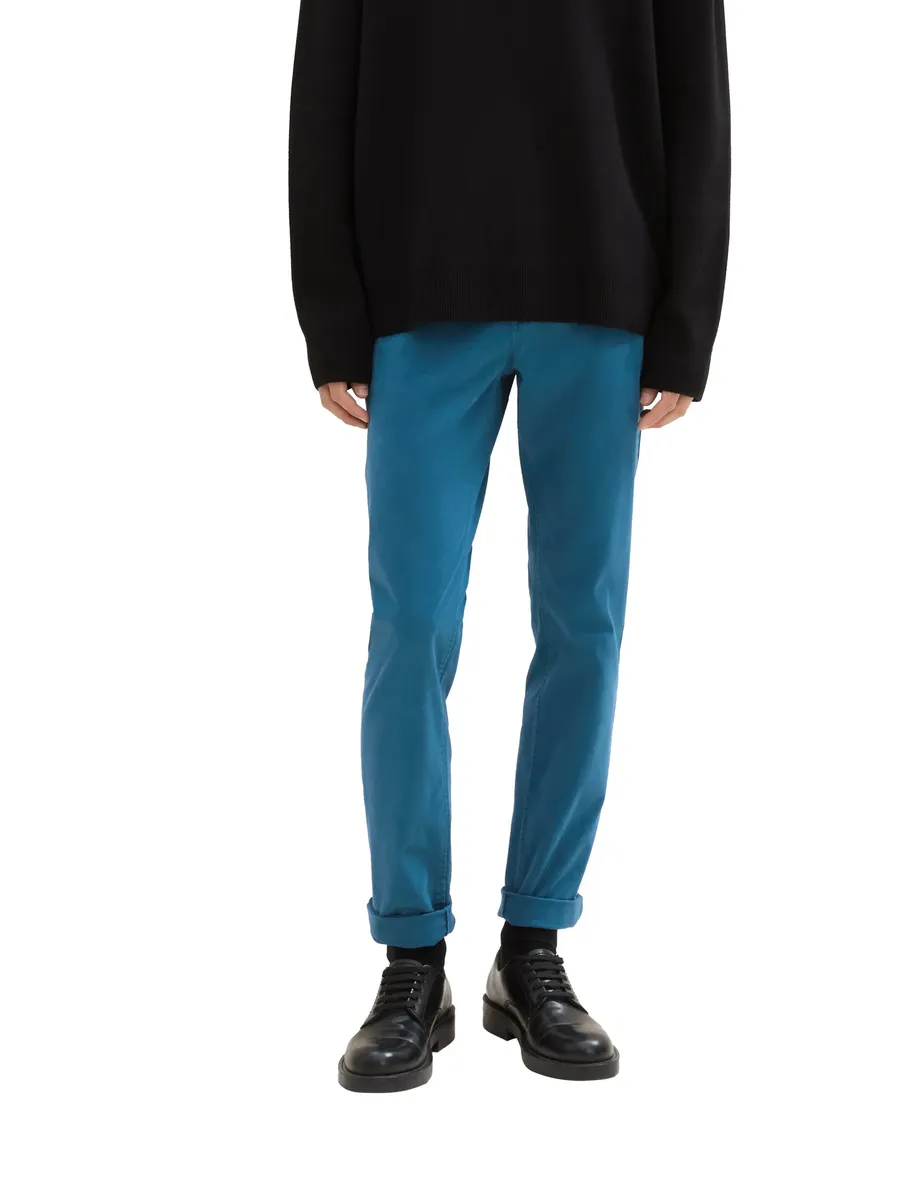 Брюки-чиносы TOM TAILOR, узкие, эластичные, синий
Брюки-чиносы TOM TAILOR, узкие, эластичные, синий