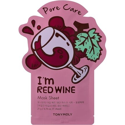 Tony Moly I'M Red Wine Pore Care Real тканевая маска 21 г, Tonymoly
Tony Moly I'M Red Wine Pore Care Real тканевая маска 21 г, Tonymoly